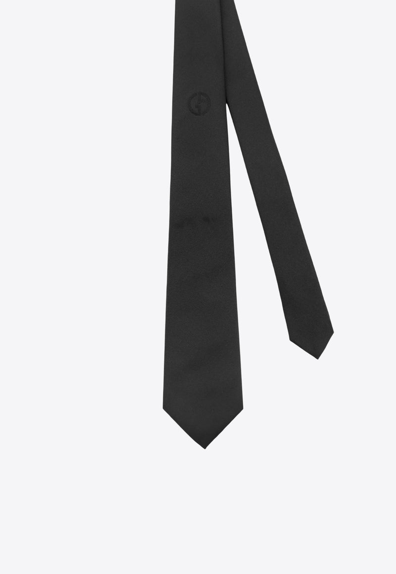 Giorgio Armani Monogram Silk Tie Black GM000800TE16559FC027_Black_29843387
