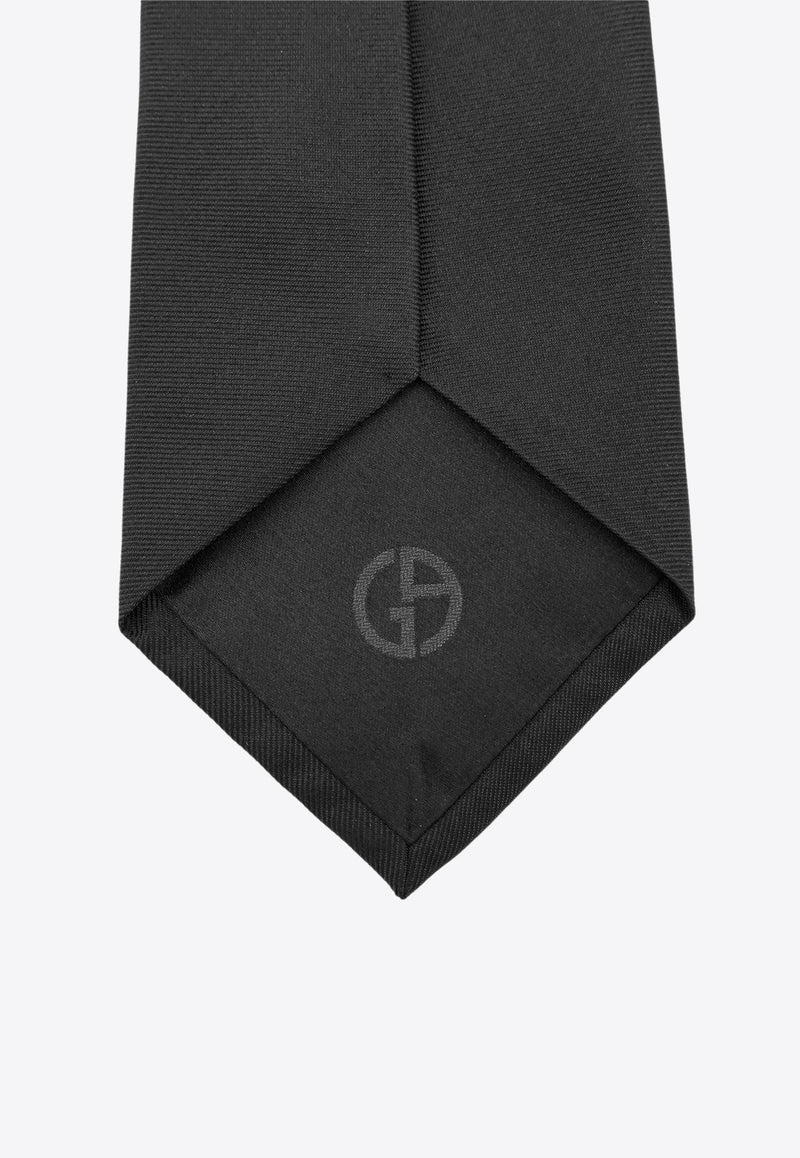 Giorgio Armani Monogram Silk Tie Black GM000800TE16559FC027_Black_29843387