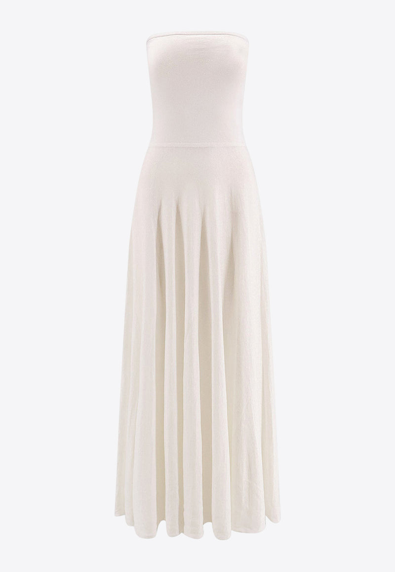 Alaïa Strapless Maxi Dress White AA9R2702K081B000_White_29838113