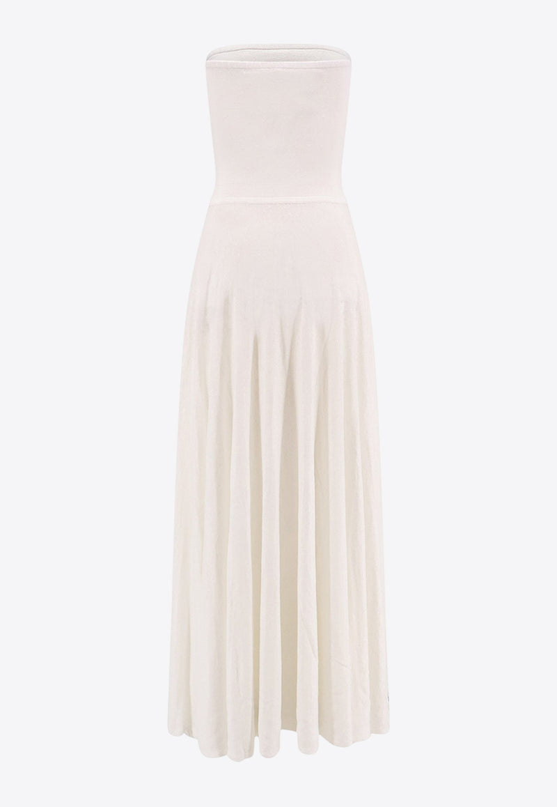Alaïa Strapless Maxi Dress White AA9R2702K081B000_White_29838113