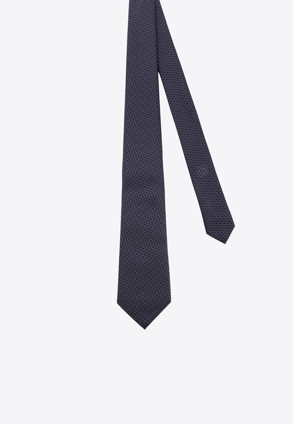 Giorgio Armani All-Over Micro Pattern Silk Tie Navy GM000800TE16560F6016_WENGE_29846390