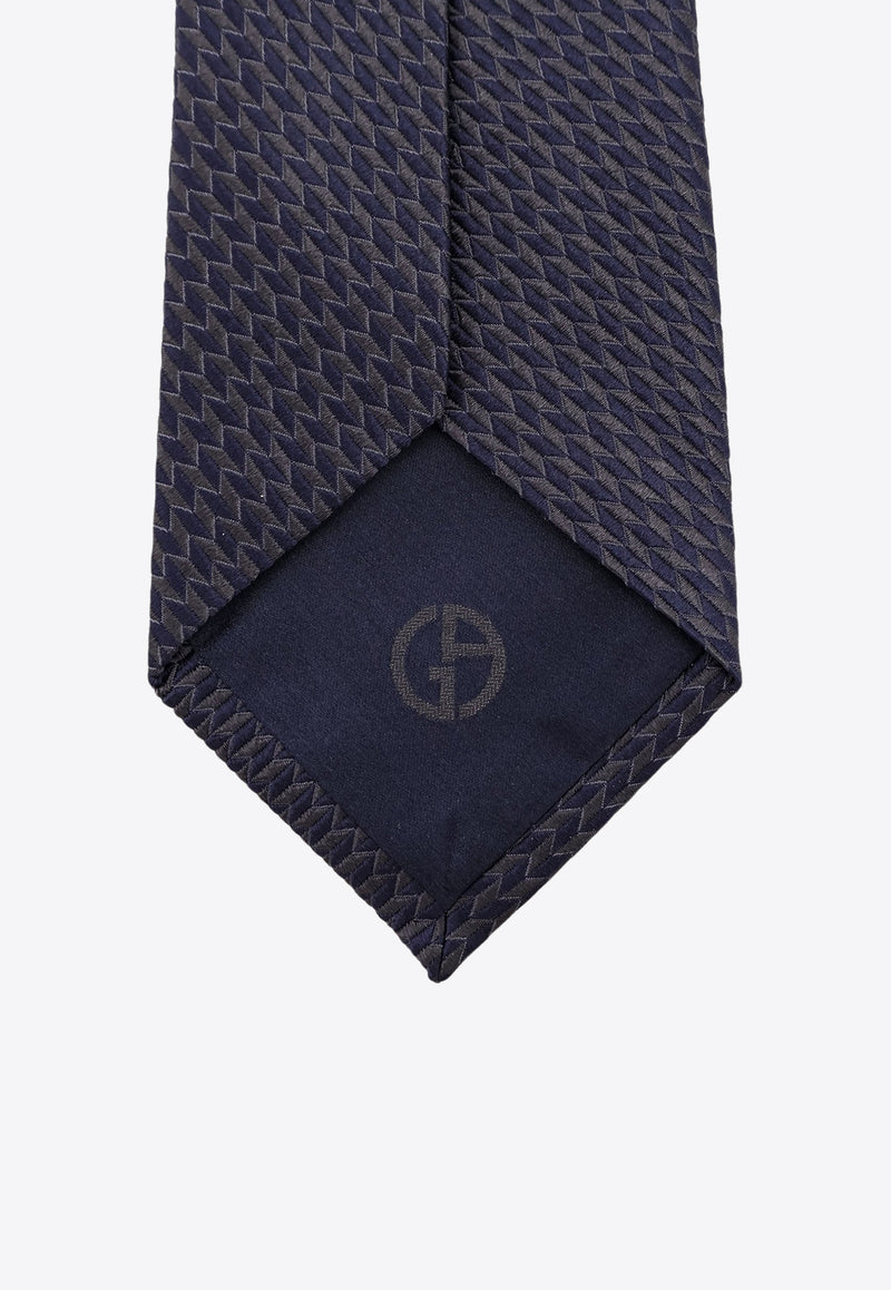 Giorgio Armani All-Over Micro Pattern Silk Tie Navy GM000800TE16560F6016_WENGE_29846390
