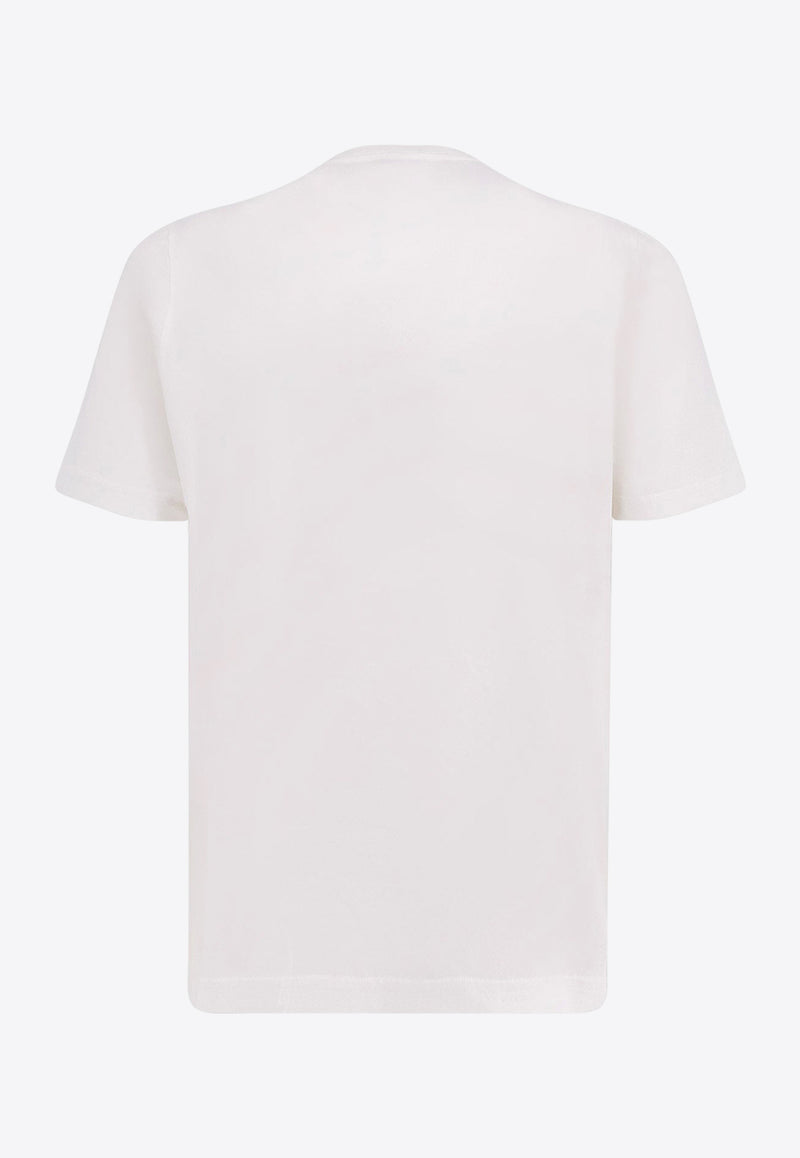 Autry Logo-Embroidered Short-Sleeved T-shirt TSPMA7CWCOTTON WHITE_White_29846837
