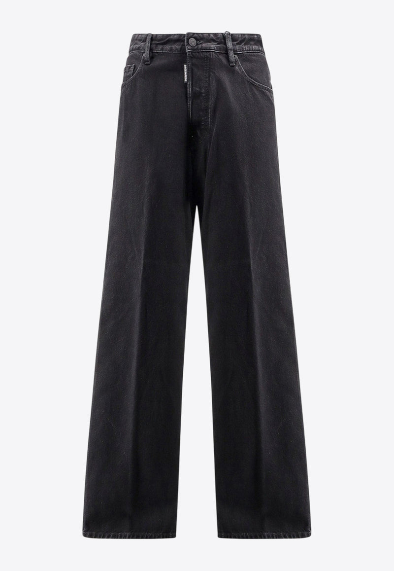 Dsquared2 Embossed Logo Loose Jeans Black S74LB1768D30015900_Black_29843127