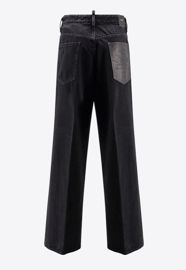 Dsquared2 Embossed Logo Loose Jeans Black S74LB1768D30015900_Black_29843127