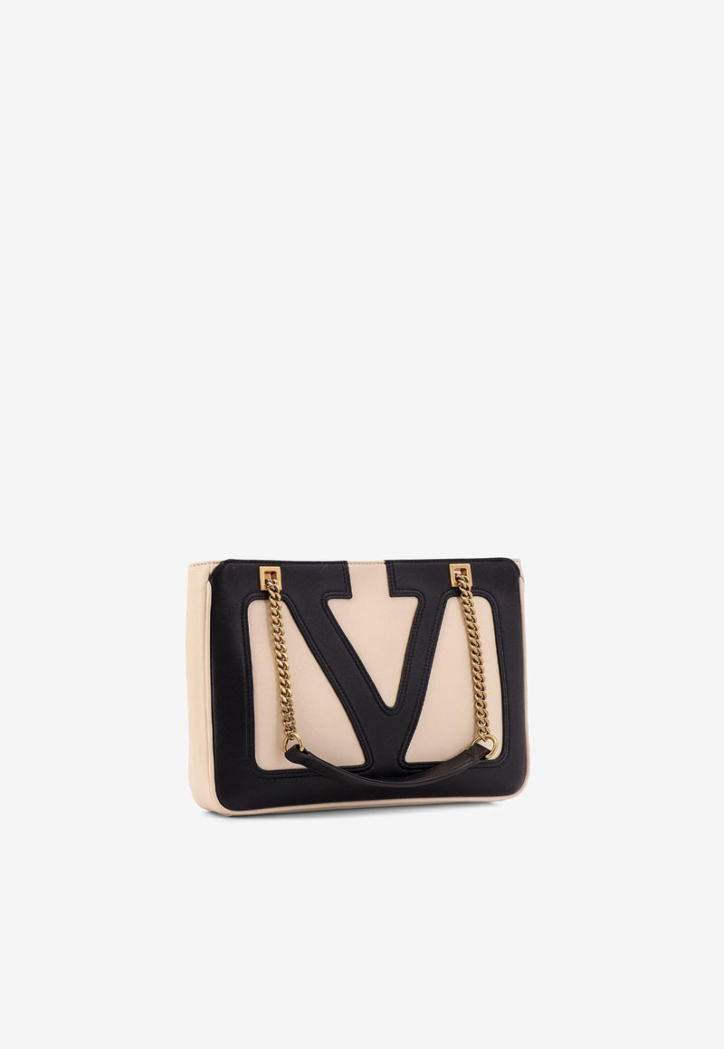Valentino Viva Superstar Leather Shoulder Bag Multicolor 7Y2B0R14PTJR4V_BUTTER WHITE/NERO_29847604