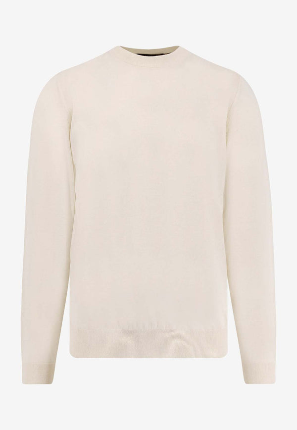Hugo Boss Wool and Silk Crewneck Sweater Off-white 50544808118_OPEN WHITE_30008520