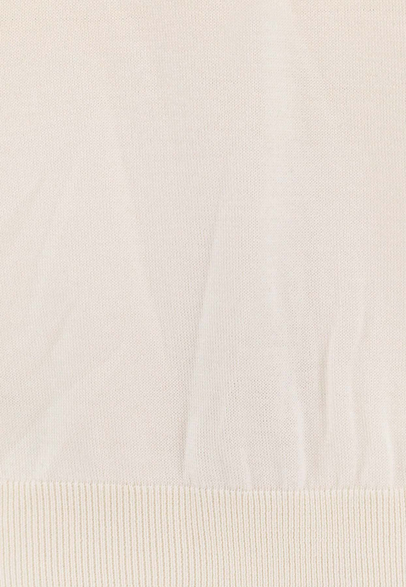 Hugo Boss Wool and Silk Crewneck Sweater Off-white 50544808118_OPEN WHITE_30008520