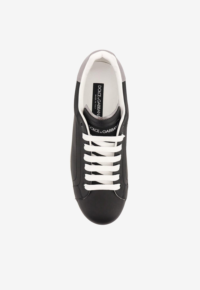 Dolce & Gabbana Portofino Low-Top Sneakers  Black CS2216AH5278B979_NERO ARGENTO_29841493