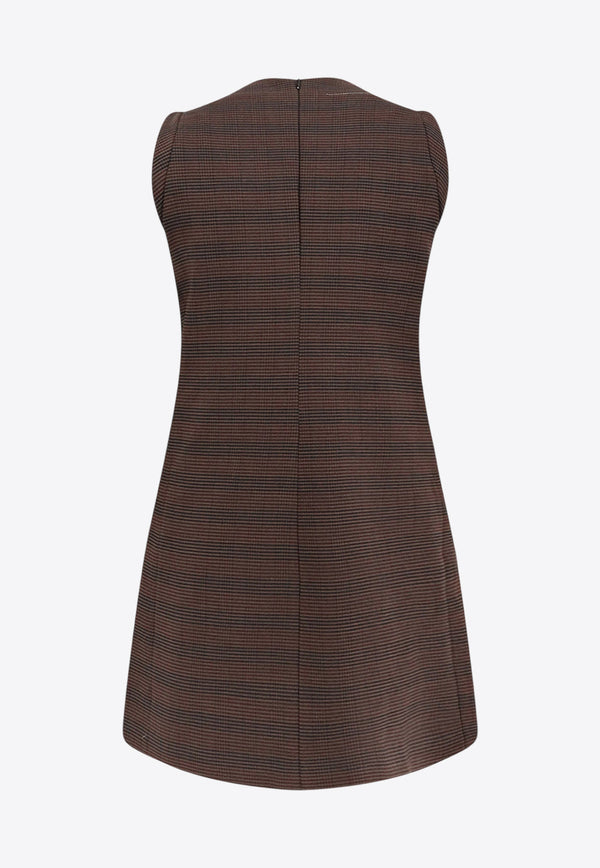 MM6 Maison Margiela Striped Mini Dress Brown S52DA0067M35475001F_Brown/Black_29841380