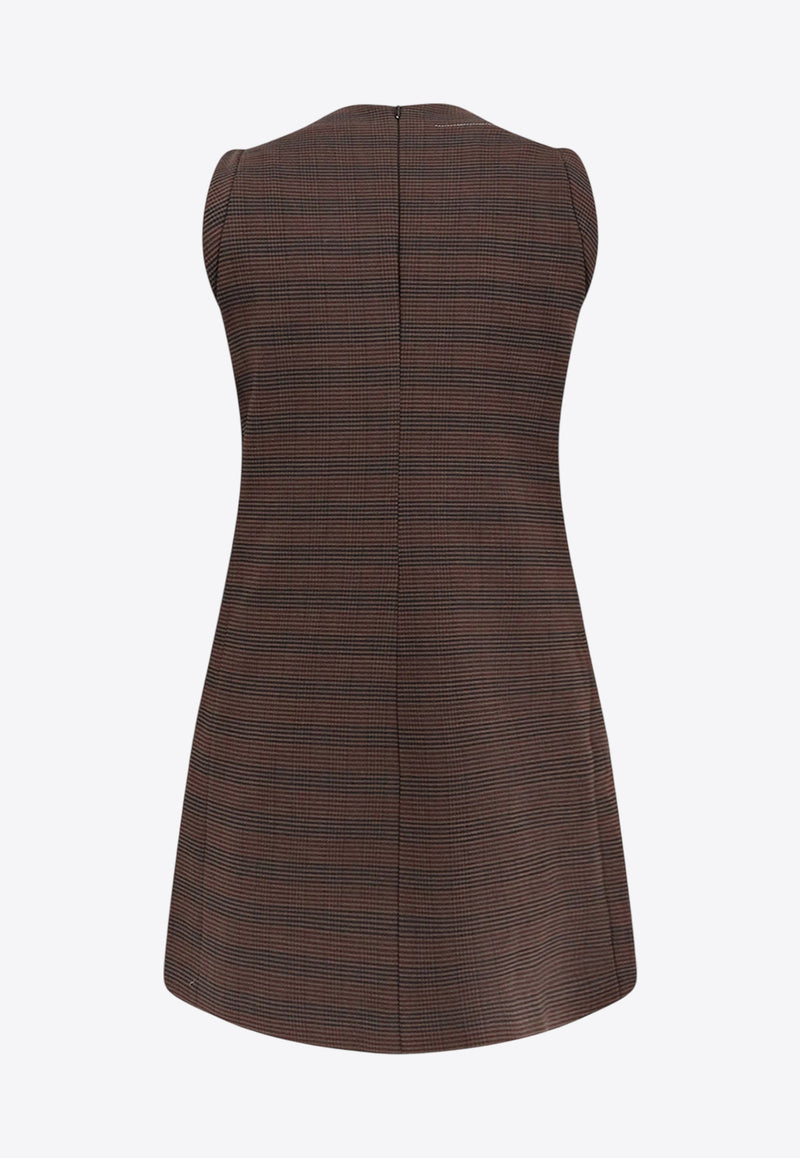 MM6 Maison Margiela Striped Mini Dress Brown S52DA0067M35475001F_Brown/Black_29841380
