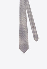 Giorgio Armani All-Over Micro Pattern  Silk Tie Beige GM000800TE16562F1020_Beige_29844105