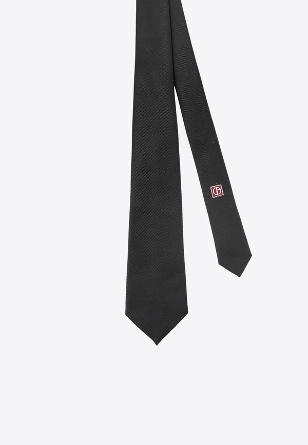 Giorgio Armani Essential Silk Tie Black 3600543R90100020_Black_29843301