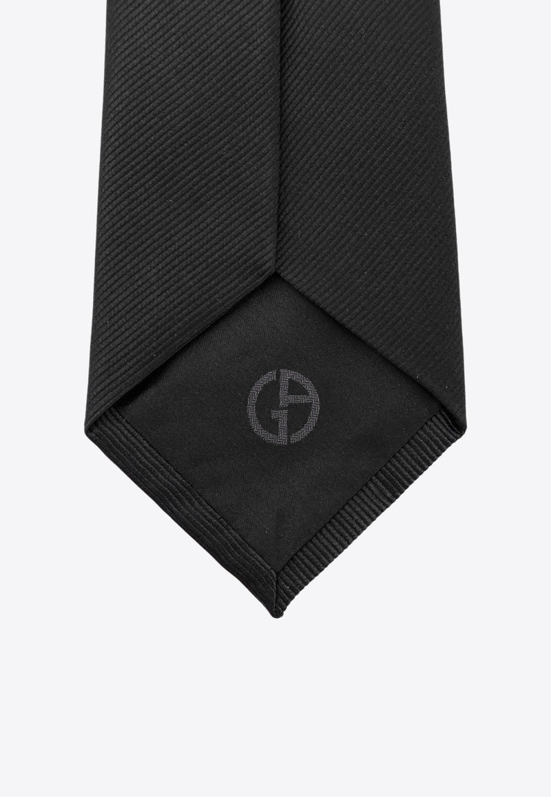 Giorgio Armani Essential Silk Tie Black 3600543R90100020_Black_29843301