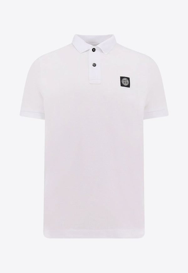 Stone Island Logo Patch Polo T-shirt White K2S152200005S0017V1001_White_29847713