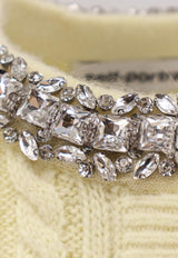 Self-Portrait Embellished Cropped Cardigan Yellow AW25121CAYYELLOW_Yellow_29840765