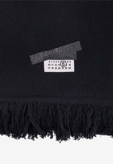 MM6 Maison Margiela Numeric Distressed-Effect Scarf Black SH2TE0004M13168900S_Black_29843990