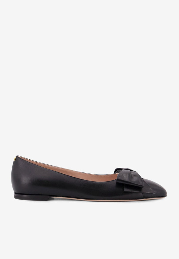 Valentino Bowow Leather Ballet Flats Black 7W2S0MS0DDT0NO_Black_29848086