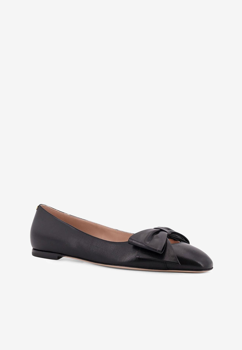 Valentino Bowow Leather Ballet Flats Black 7W2S0MS0DDT0NO_Black_29848086