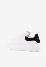 Alexander McQueen Oversize Leather Lace-Up Sneakers White 553770WIAIH9061_White_29857122