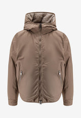 Brunello Cucinelli Reversible Wool and Silk Puffer Jacket Brown MG5307729C6286_OCRA/PANAMA/NERO_29840768
