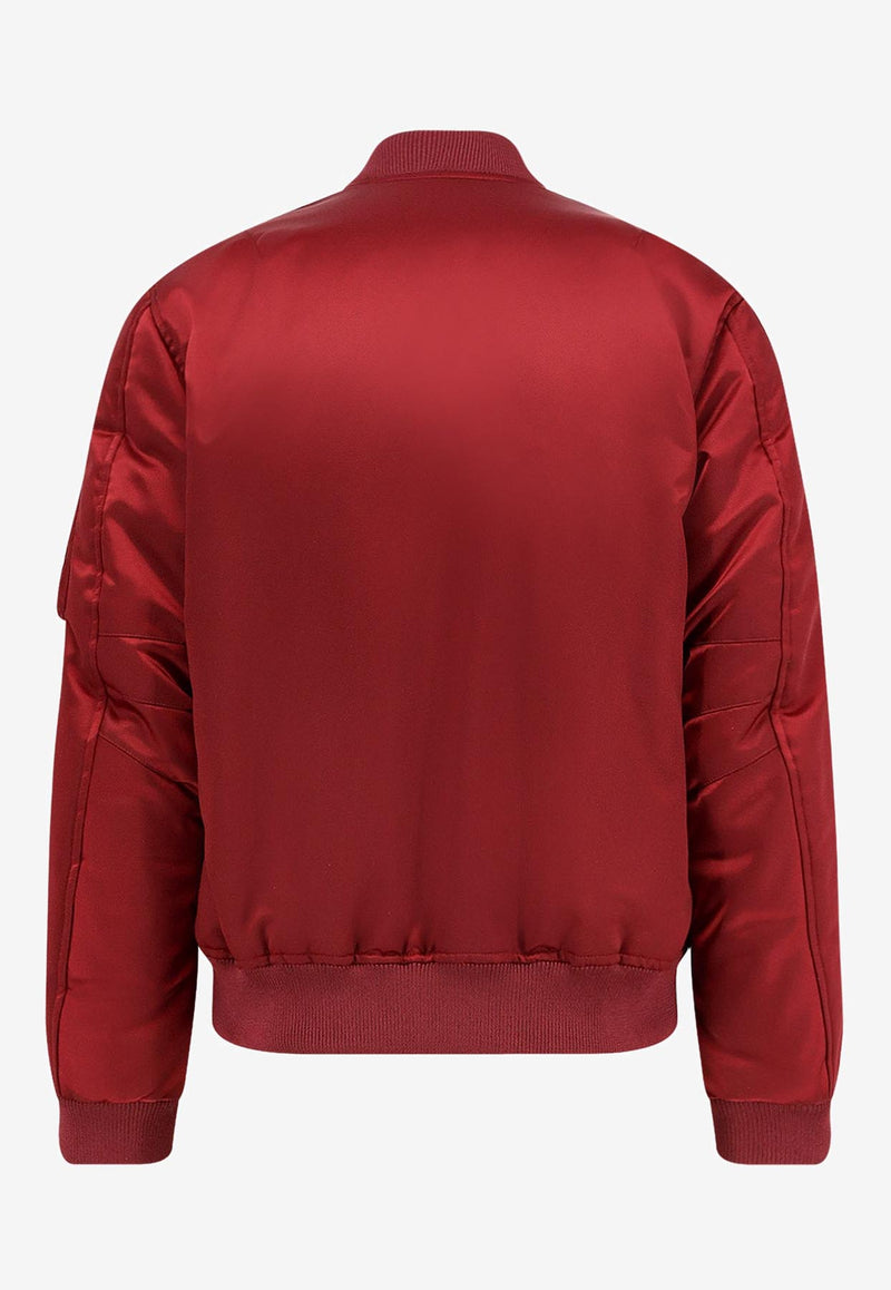 Gucci Embossed Logo Satin Bomber Jacket Red 823418ZAADM6052_ROSSO ANCORA_29854014
