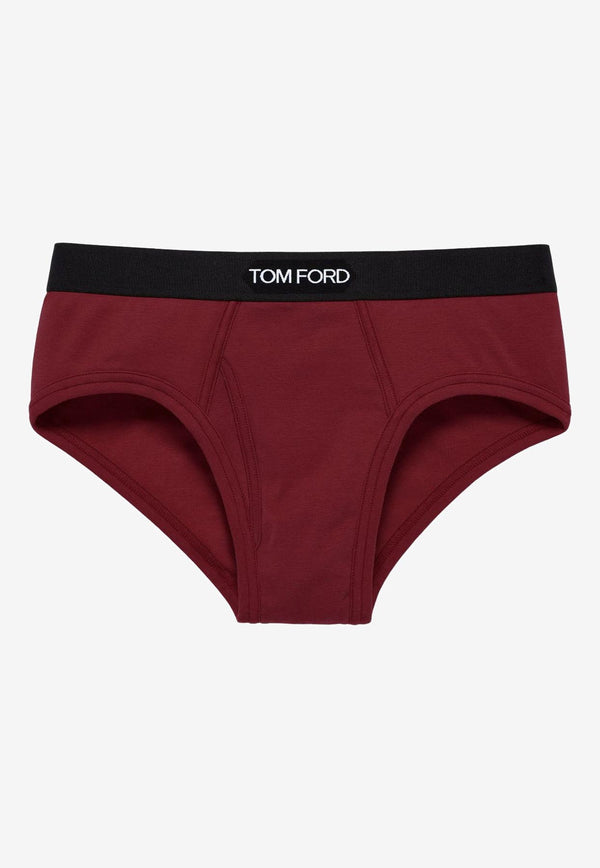Tom Ford Logo-Waistband Briefs Purple T4LC11040508_Purple_29840774