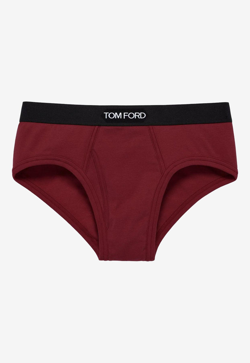 Tom Ford Logo-Waistband Briefs Purple T4LC11040508_Purple_29840774