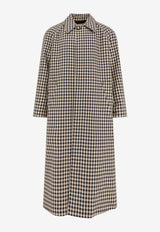 Valentino Gingham Check Single-Breasted Coat Multicolor 7V3CAK00AW6DYD_Grant beige/notte_29839416