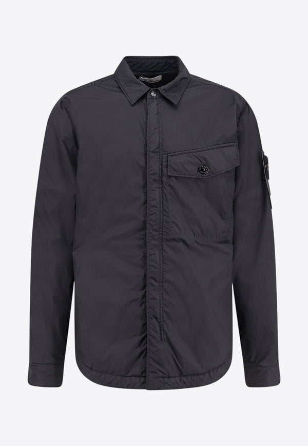 Stone Island Logo Patch Nylon Jacket Black K2S15Q100006S0A23V0029_Black_29843959