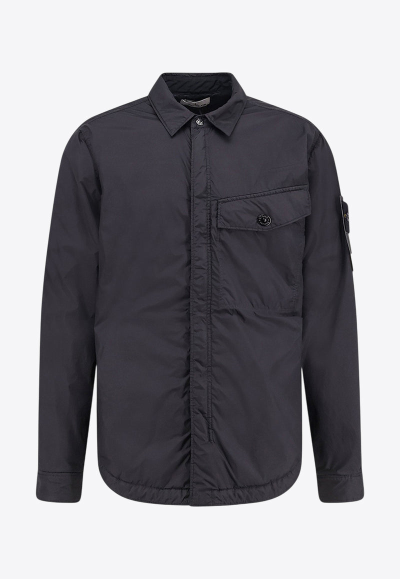 Stone Island Logo Patch Nylon Jacket Black K2S15Q100006S0A23V0029_Black_29843959