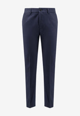 Hugo Boss Silk-Blend Pants Blue 50545652404_Blue_30010114