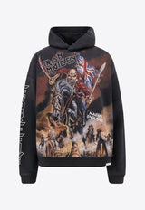 Represent X Steed Iron Maiden Printed Hoodie Multicolor MLM10057704_STAINED BLACK_29840189