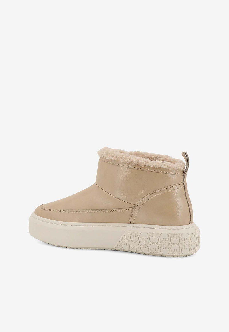 PINKO Yoko Leather Ankle Boots Beige SS0105P112O66_Beige_29838655