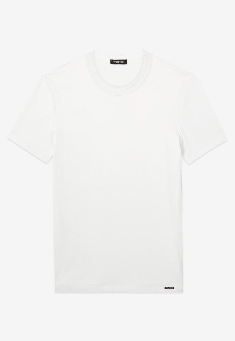 Tom Ford Logo Patch Basic T-shirt White T4M081410100_White_29845642
