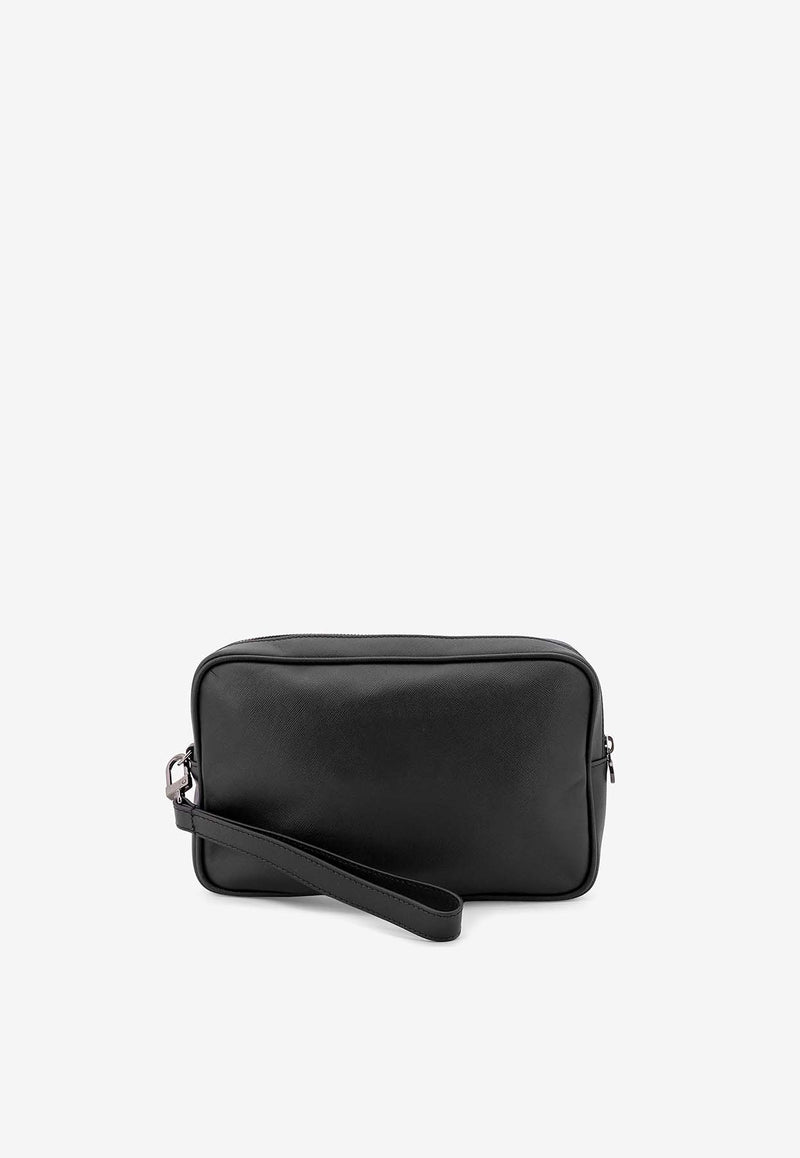 Kiton Ciro Paone Zip Leather Clutch Black UBA0011N0126901NERO_Black_29840707