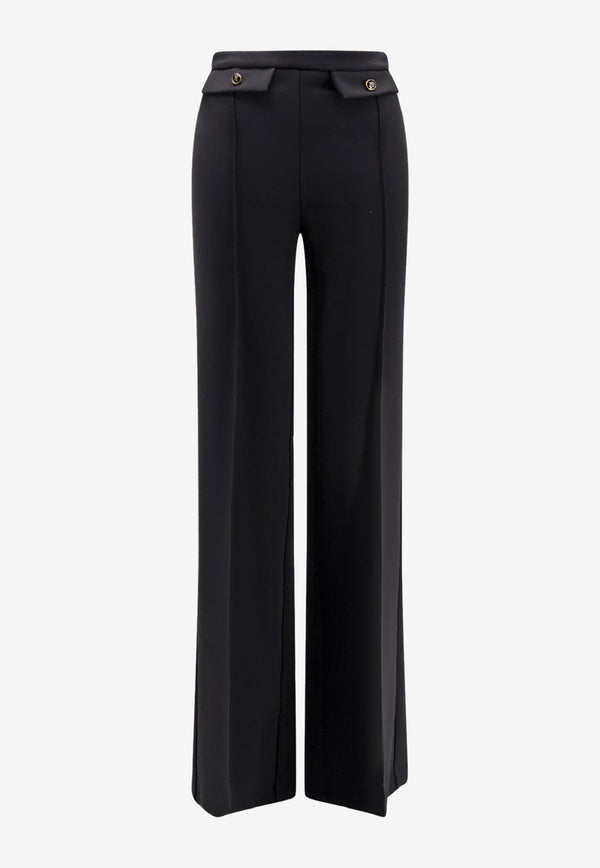 Elisabetta Franchi Straight-Leg Tailored Pants Black PA12156E2110_Nera_29840010