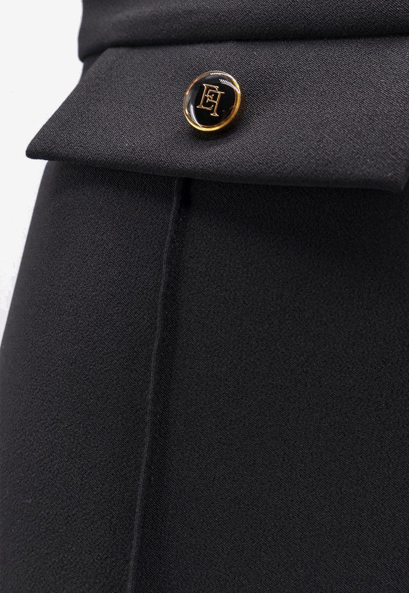 Elisabetta Franchi Straight-Leg Tailored Pants Black PA12156E2110_Nera_29840010