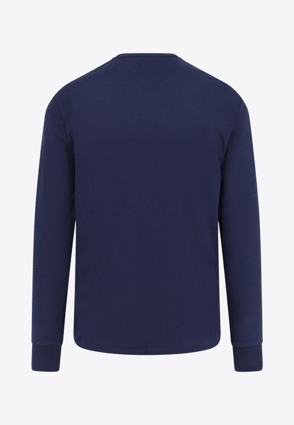 Polo Ralph Lauren Long-Sleeved Logo T-shirt Navy 710760121003_REFINED NAVY_29845241