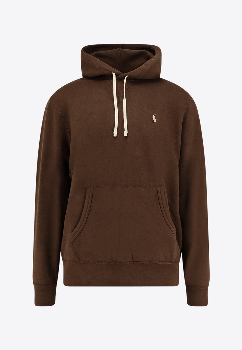 Polo Ralph Lauren Embroidered Logo Hooded Sweatshirt Brown 710766778108_NUTMEG BROWN_29840060