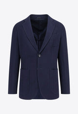 Giorgio Armani Single-Breasted Wool Blazer Blue GM000140TE10084UB115_Blue_29848323