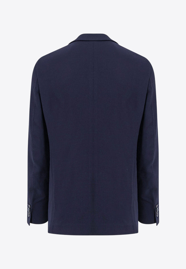 Giorgio Armani Single-Breasted Wool Blazer Blue GM000140TE10084UB115_Blue_29848323