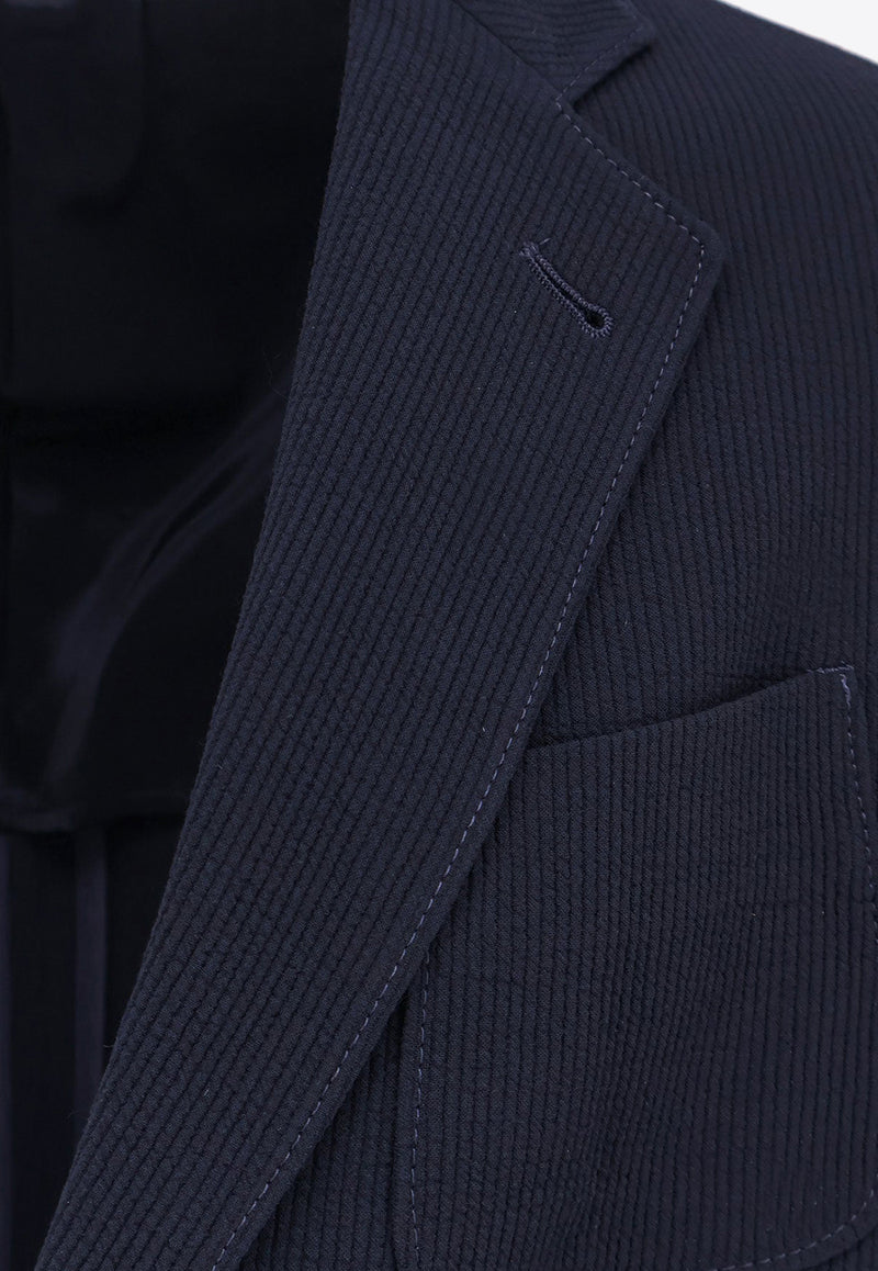 Giorgio Armani Single-Breasted Wool Blazer Blue GM000140TE10084UB115_Blue_29848323