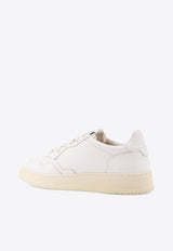 Autry Medalist Leather Low Sneakers  White AULMLL15WHT WHT_BIANCO BIANCO_29843014