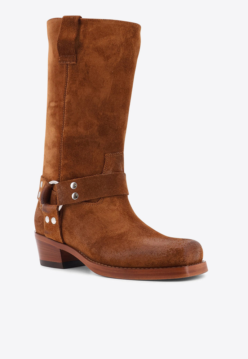 Paris Texas Waxed Suede Boots Brown PX662XWACSCOGNAC_Brandy_29878751