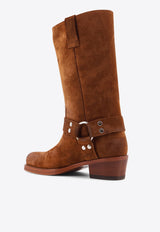 Paris Texas Waxed Suede Boots Brown PX662XWACSCOGNAC_Brandy_29878751