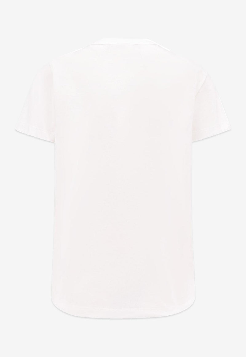 Valentino Le Chat De La Maison Printed T-shirt Ivory 7B3MG25J9LDA03_Ivory_29842716