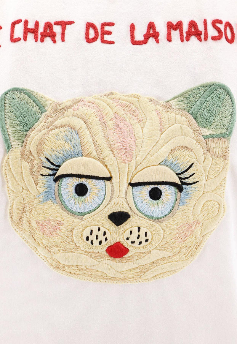 Valentino Le Chat De La Maison Printed T-shirt Ivory 7B3MG25J9LDA03_Ivory_29842716