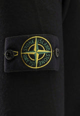 Stone Island Compass Patch Wool Cardigan Black K2S155100068S00C4V0029_Black_29838605