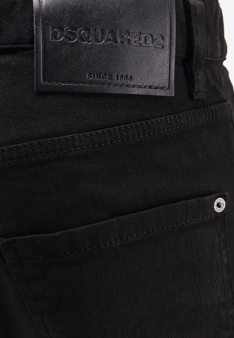 Dsquared2 Logo Patch Slim Jeans Black S74LB1742S39781900_Black_29842060